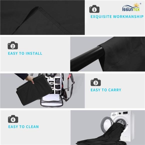 6X9 ft Background Muslin Backdrop, Photo Studio, Collapsible High Density Screen - Picture 4 of 8